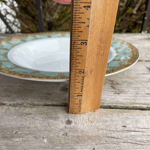 Palate & Plate blue & gold bands and scrolls new - Picture 5 of 9